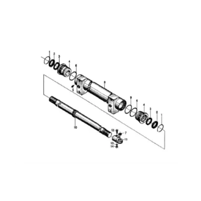 Komplet (zestaw) uszczelnień (uszczelniacz) siłownika skrętu HANGCHA (HC) 2.0-3.5T SERIA: R