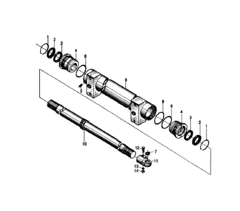 Komplet (zestaw) uszczelnień (uszczelniacz) siłownika skrętu HANGCHA (HC) 2.0-3.5T SERIA: H