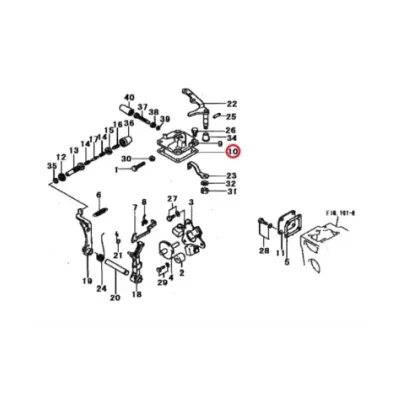 Uszczelka regulatora (30L63-05101) MITSUBISHI L3E