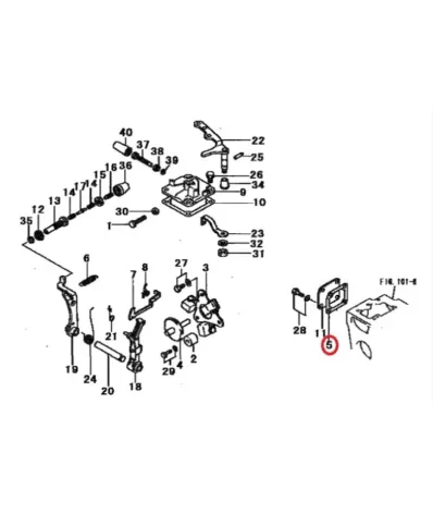 Uszczelka regulatora (30L63-05101) MITSUBISHI L3E2