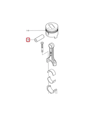Sworzeń tłoka silnika MITSUBISHI S3L