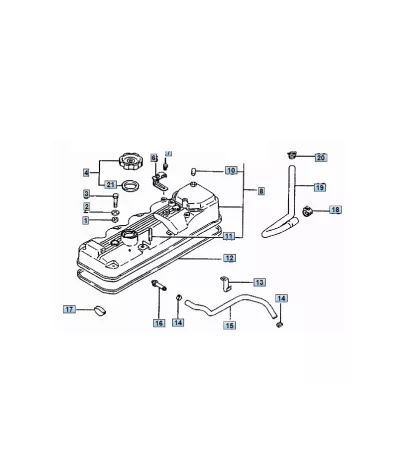 Pokrywa zaworów silnika MITSUBISHI 4G54 - UŻYWANA