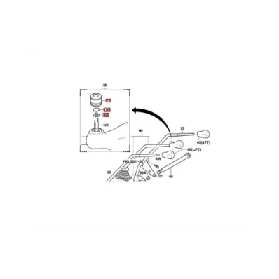 KOMPLETNY PRZYCISK POZIOMOWANIA MASZTU TOYOTA