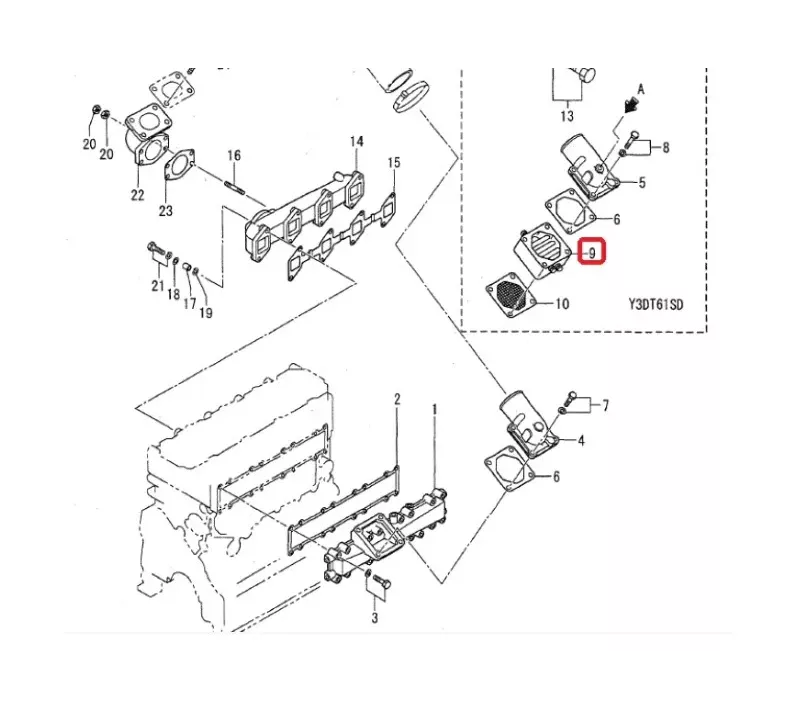 Podgrzewacz kolektora ssącego MITSUBISHI S4S-DT