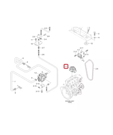 Membrana mieszalnika HYUNDAI 30L-7A