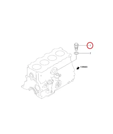 Zawór (regulator) ciśnienia oleju MITSUBISHI S3L2