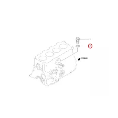 Uszczelka zaworu ciśnienia oleju MITSUBISHI S3L2