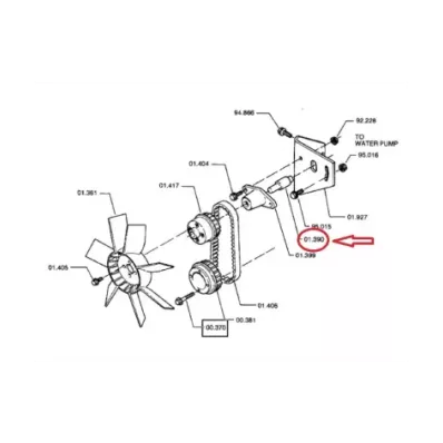 WAŁEK WIATRAKA WENTYLATORA MITSUBISHI 4G54
