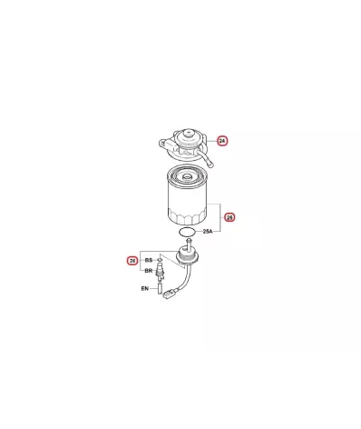 Pompa (filtr) paliwa TOYOTA (DIESEL) seria: 5/6/7/8