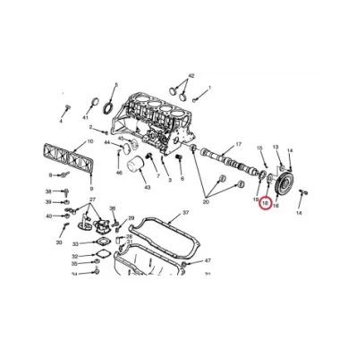 Blokada wałka (wałek) rozrządu GM 3.0L