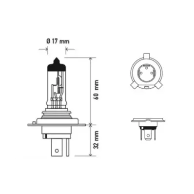 Żarówka (halogenowa) H4 (12V) 130/100W (P43T-38)
