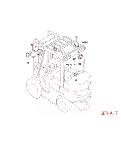 Lampa halogenowa przednia 12V TOYOTA
