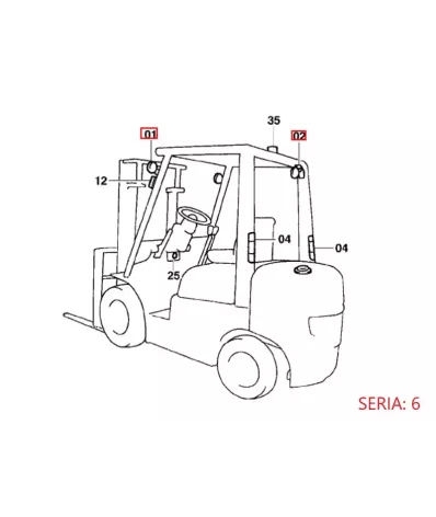 Lampa halogenowa przednia 12V TOYOTA