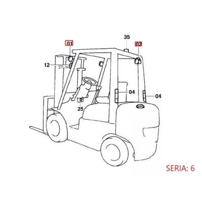 Lampa halogenowa przednia 12V TOYOTA