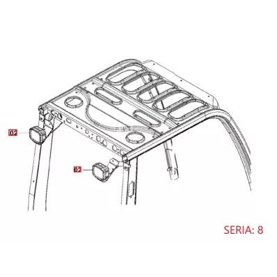 Lampa halogenowa przednia 12V TOYOTA