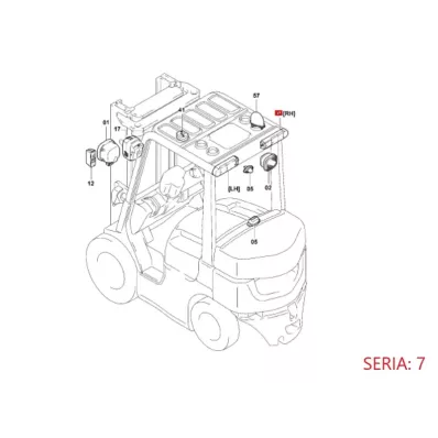 Lampa tylna TOYOTA seria: 7 (LED) - LEWA