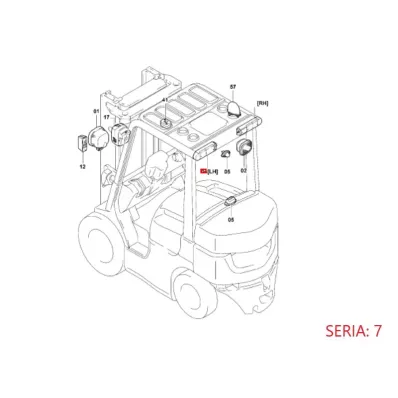 Lampa tylna TOYOTA seria: 7 (LED) - LEWA