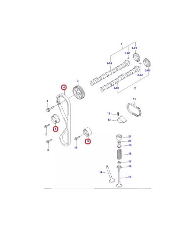 Komplety rozrządu HYUNDAI, silnik: G420F