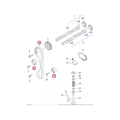 Komplety rozrządu HYUNDAI, silnik: G420F