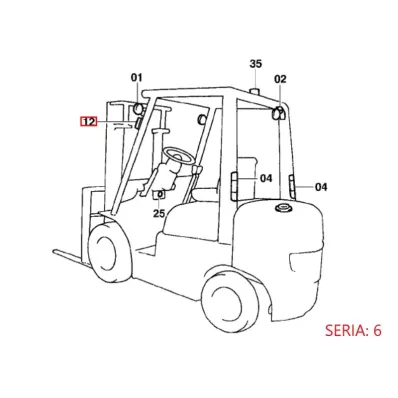 Lampa kierunkowskazu TOYOTA seria: 5,6,7,8 - LEWA-PRAWA