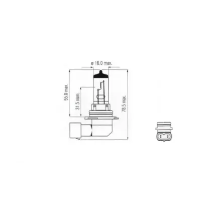 Żarówka (halogenowa) HB4 (12V) 55W (P22D)