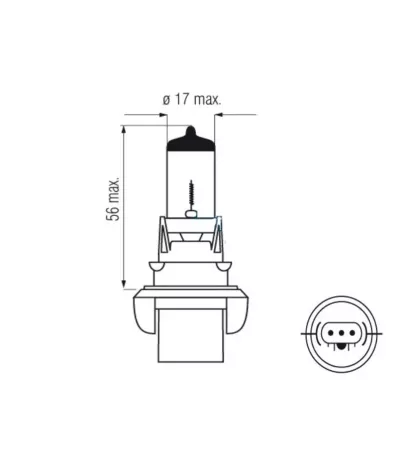 Żarówka (halogenowa) H13 (12V) 60/55W (P26.4T)