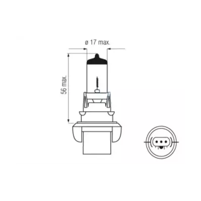 Żarówka (halogenowa) H13 (12V) 60/55W (P26.4T)