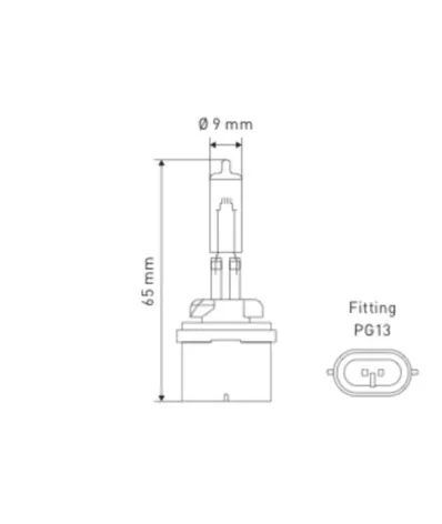 Żarówka (halogenowa) H27/1W (12V) 27W (PG13)