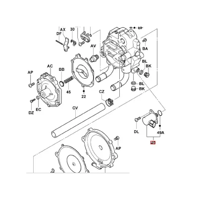 ELEKTROZAWÓR PAROWNIKA LPG AISAN MODEL C - GÓRNY, w wózkach widłowych