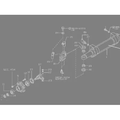 Komplet naprawczy układu kierowniczego NISSAN 1D1S (podwójny) zestaw naprawczy zawieszenia -1