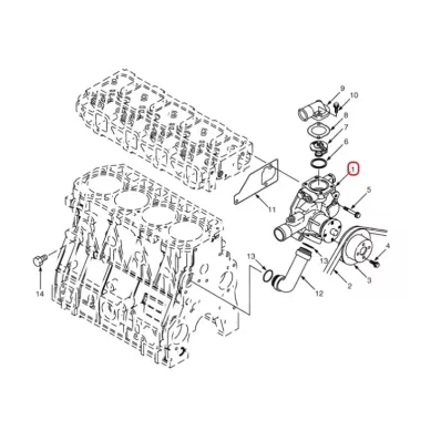 Pompa wody HYSTER silnik: YANMAR 3.3L - wózek widłowy -6