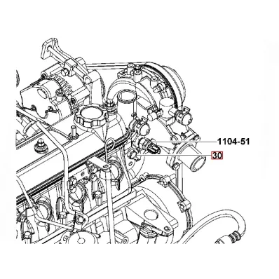 Czujnik temperatury silnika TOYOTA 4Y -2