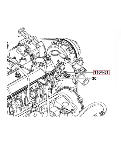 Czujnik temperatury silnika TOYOTA 4Y - wózek widłowy -4