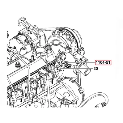 Czujnik temperatury silnika TOYOTA 4Y - wózek widłowy -4