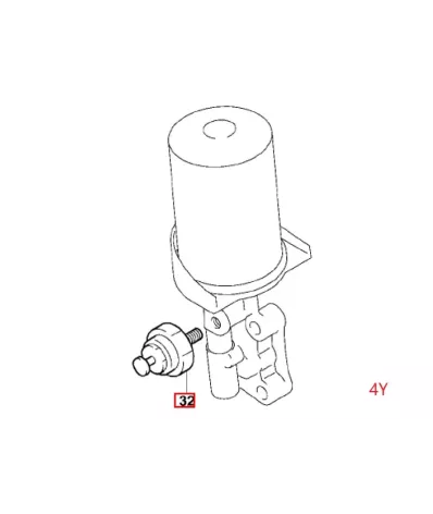 Czujnik ciśnienia oleju silnika TOYOTA 4Y - wózek widłowy -4