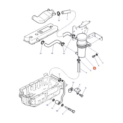 Odma silnika LINDE (separator odmy) - wózek widłowy -3