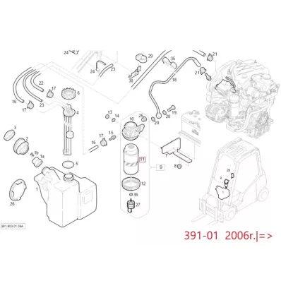 Filtr paliwa LINDE SERIA: 393-02