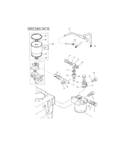 Filtr paliwa LINDE SERIA: 351-03 (CP81079)