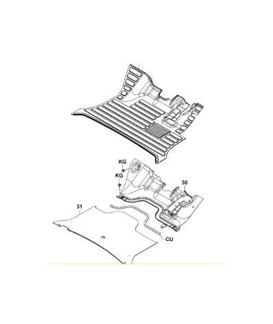 Mata podłogowa TOYOTA Seria: 8 (1.0T-3.5T)