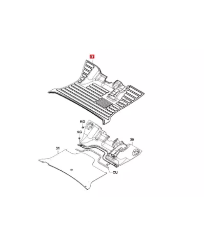 Mata podłogowa TOYOTA Seria: 8 (1.0T-3.5T)