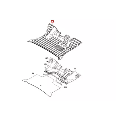 Mata podłogowa TOYOTA Seria: 8 (1.0T-3.5T)