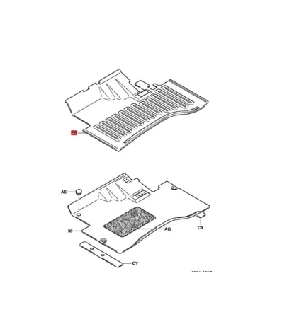 Mata podłogowa TOYOTA Seria: 7 (2.0T-3.5T)