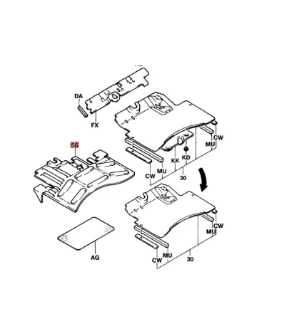 Mata podłogowa TOYOTA Seria: 6 (1.0T-1.8T)