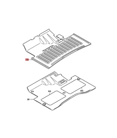 Mata podłogowa TOYOTA Seria: 7 (1.5T-1.8T)
