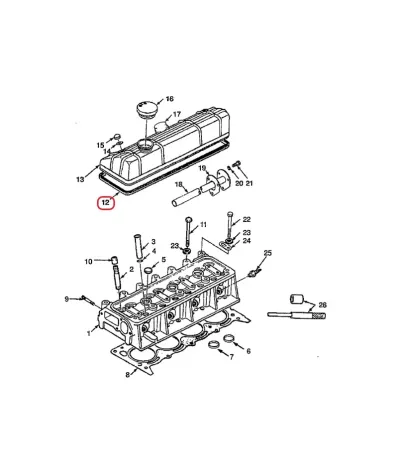Uszczelka pokrywy zaworów MAZDA VA