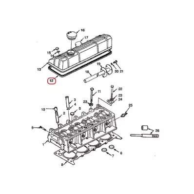 Uszczelka pokrywy zaworów MAZDA VA