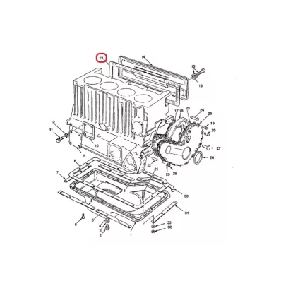 Uszczelka pokrywy bloku silnika MAZDA VA