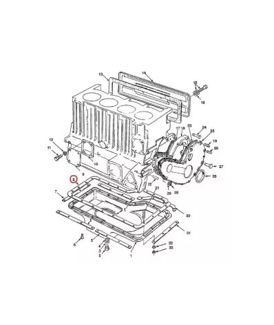 Uszczelka miski oleju MAZDA VA
