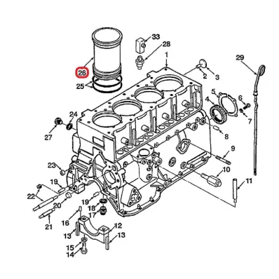 Tuleja cylindra MAZDA VA