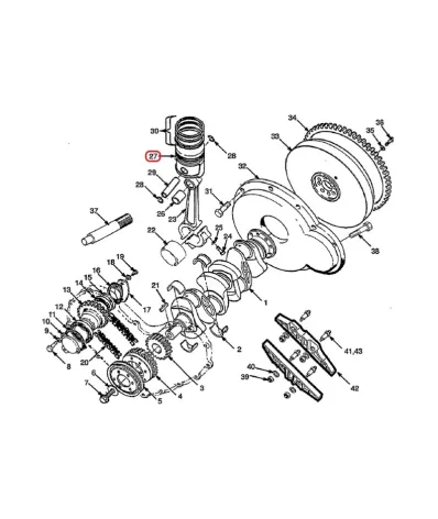 Tłok silnika kompletny MAZDA VA